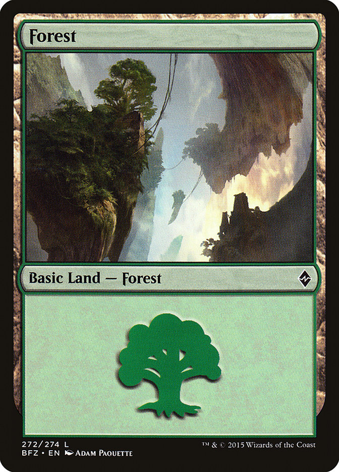 Forest (272) [Battle for Zendikar] | L.A. Mood Comics and Games