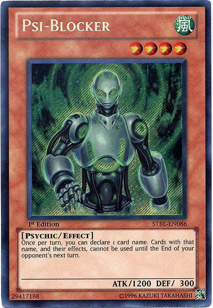 Psi-Blocker [STBL-EN086] Secret Rare | L.A. Mood Comics and Games