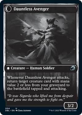 Bereaved Survivor // Dauntless Avenger [Innistrad: Double Feature] | L.A. Mood Comics and Games