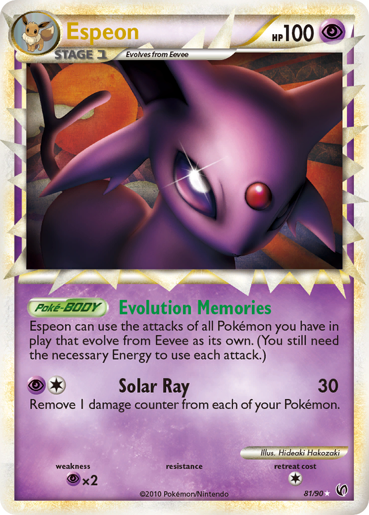 Espeon (81/90) [HeartGold & SoulSilver: Undaunted] | L.A. Mood Comics and Games