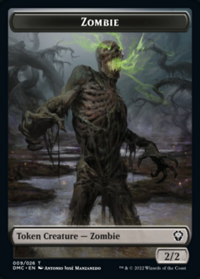 Saproling // Zombie Double-Sided Token [Dominaria United Tokens] | L.A. Mood Comics and Games