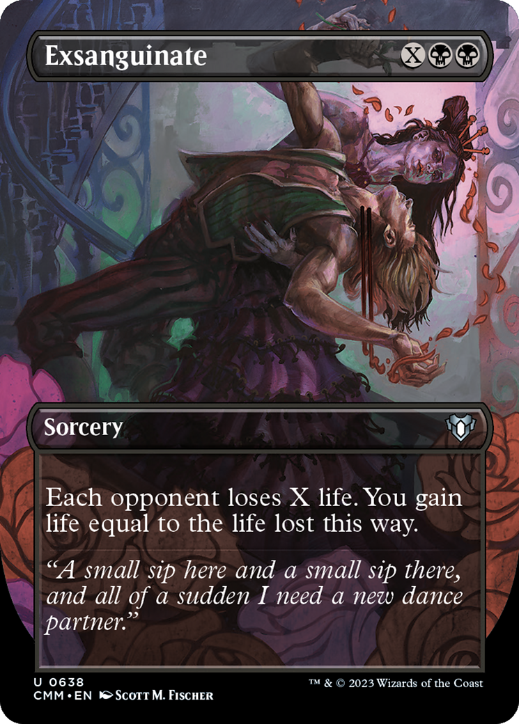 Exsanguinate (Borderless Alternate Art) [Commander Masters] | L.A. Mood Comics and Games