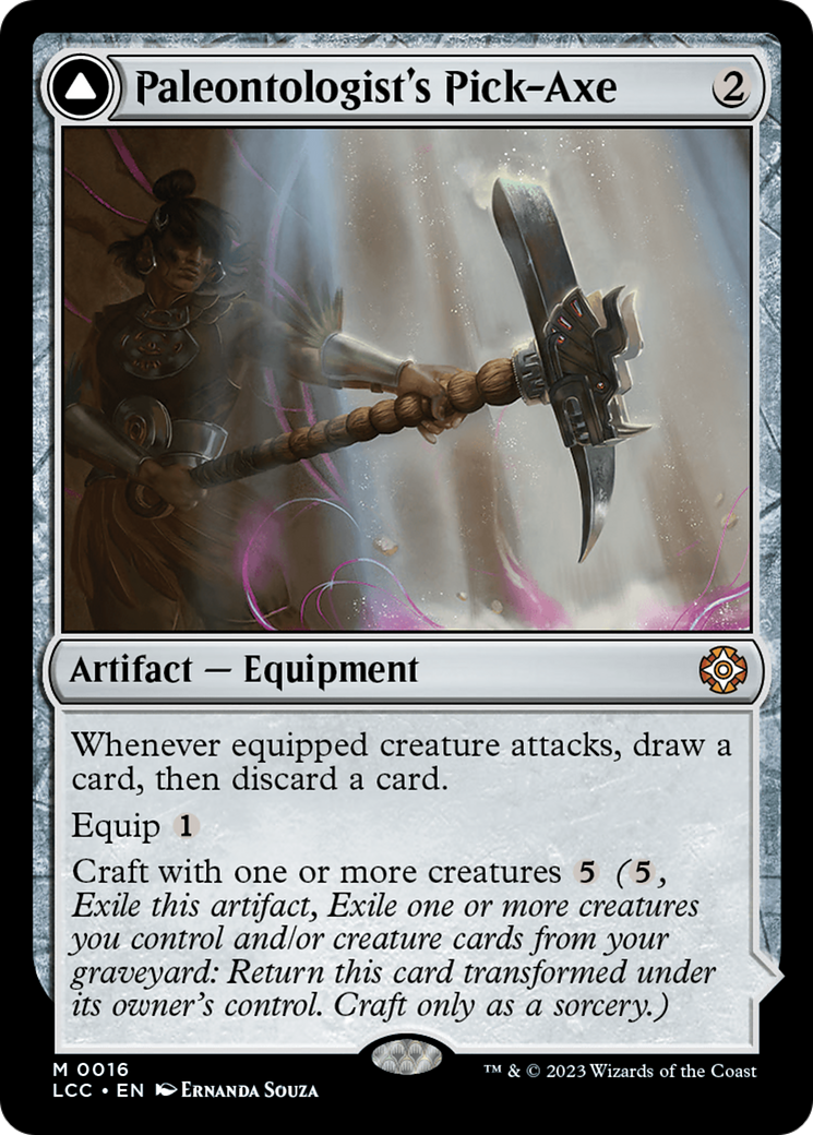 Paleontologist's Pick-Axe (Extended Art) [The Lost Caverns of Ixalan Commander] | L.A. Mood Comics and Games