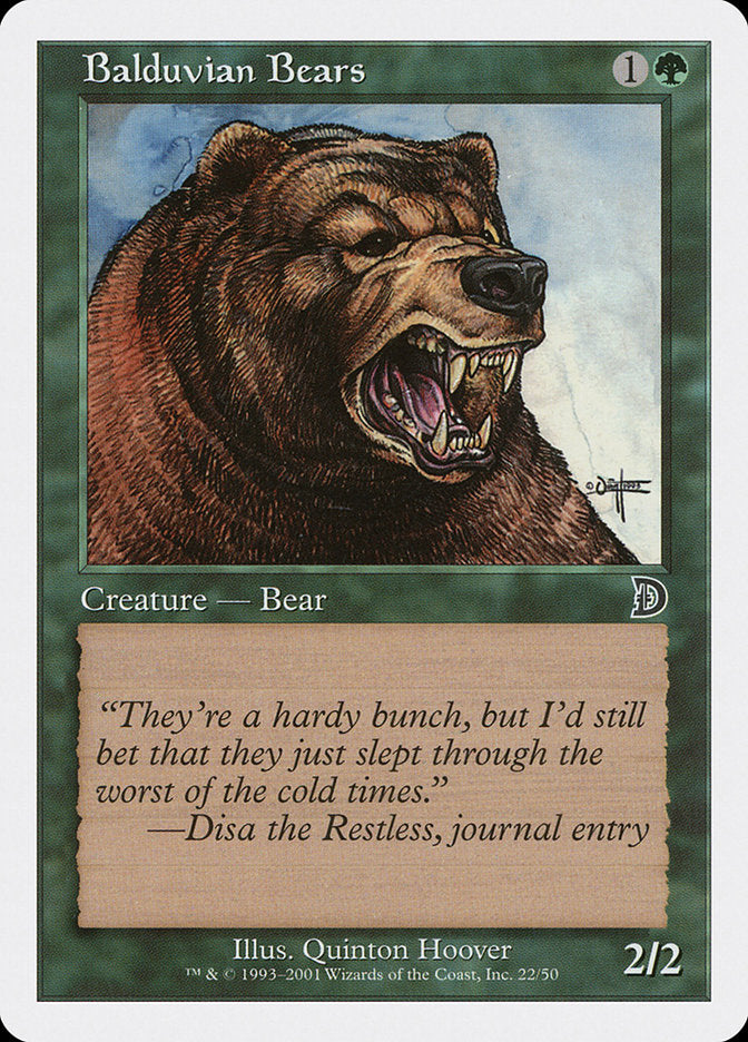 Balduvian Bears [Deckmasters] | L.A. Mood Comics and Games