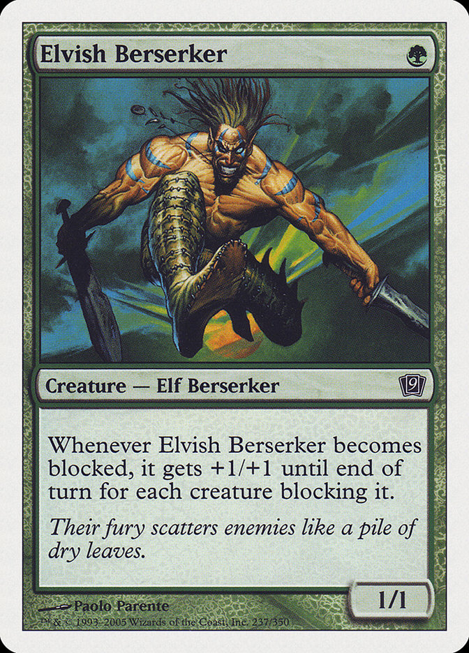 Elvish Berserker [Ninth Edition] | L.A. Mood Comics and Games