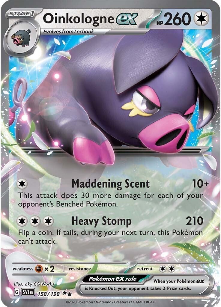 Oinkalogne ex (158/198) (Jumbo Card) [Scarlet & Violet: Base Set] | L.A. Mood Comics and Games