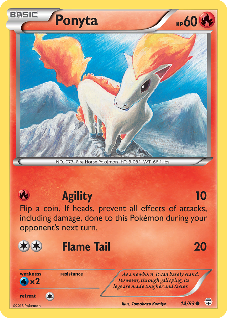 Ponyta (14/83) [XY: Generations] | L.A. Mood Comics and Games