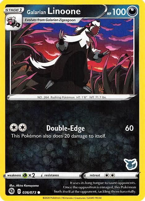 Galarian Linoone (036/073) (Eevee Deck) [Battle Academy 2022] | L.A. Mood Comics and Games