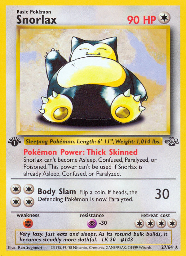 Snorlax (27/64) [Jungle 1st Edition] | L.A. Mood Comics and Games