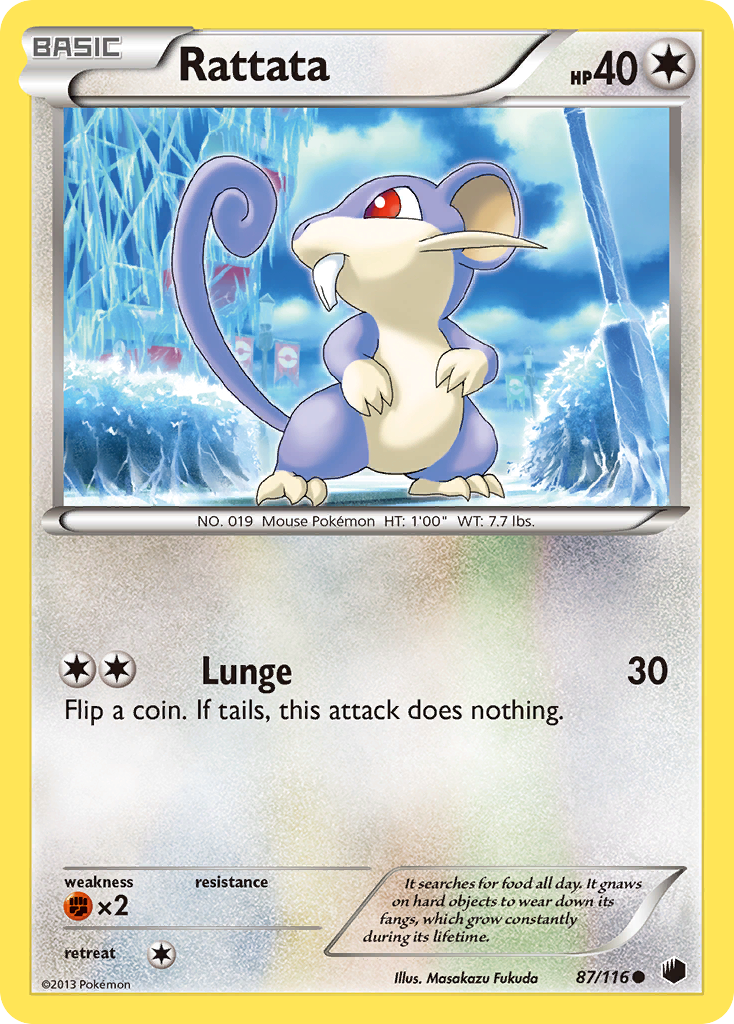 Rattata (87/116) [Black & White: Plasma Freeze] | L.A. Mood Comics and Games