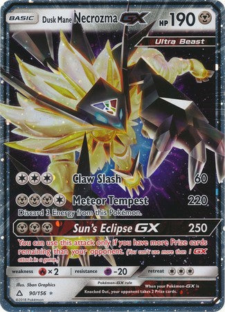 Dusk Mane Necrozma GX (90/156) (Jumbo Card) [Sun & Moon: Ultra Prism] | L.A. Mood Comics and Games