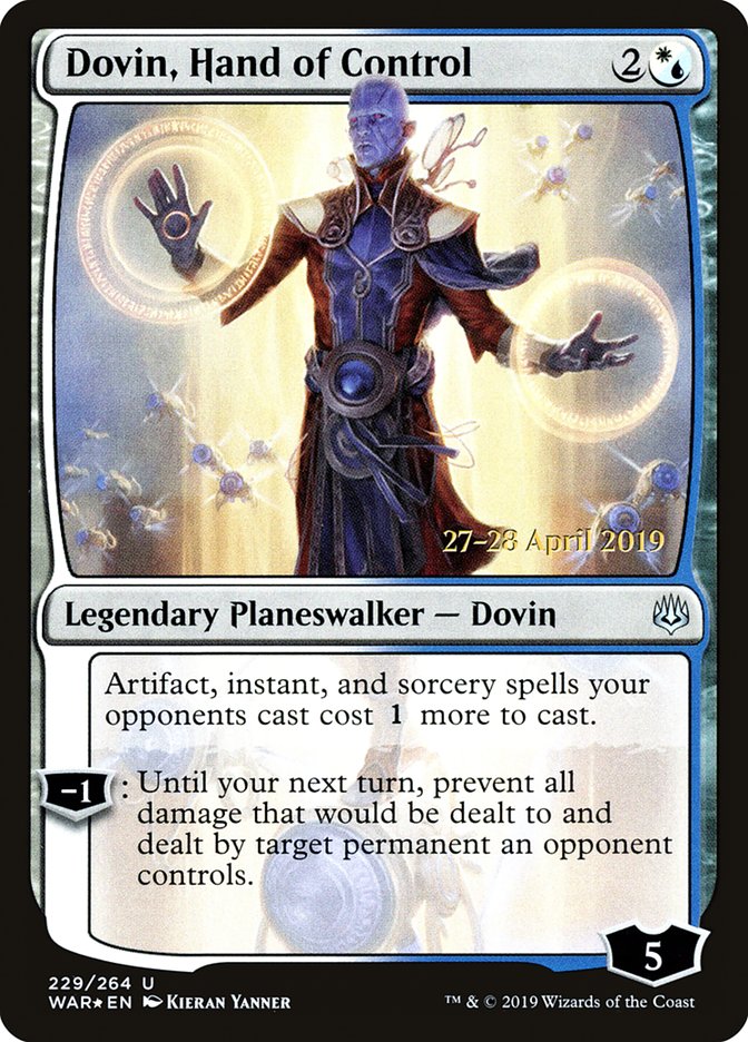 Dovin, Hand of Control [War of the Spark Prerelease Promos] | L.A. Mood Comics and Games