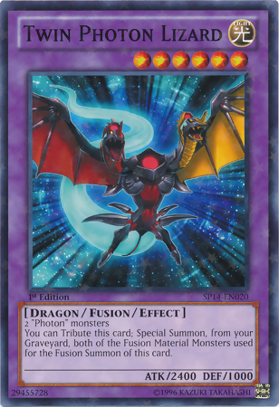 Twin Photon Lizard [SP14-EN020] Starfoil Rare | L.A. Mood Comics and Games