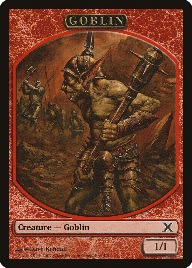 Goblin Token [Tenth Edition Tokens] | L.A. Mood Comics and Games
