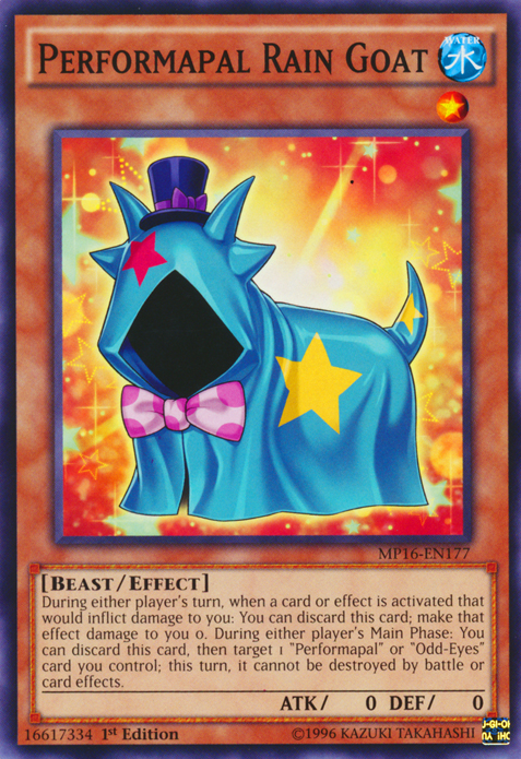 Performapal Rain Goat [MP16-EN177] Common | L.A. Mood Comics and Games