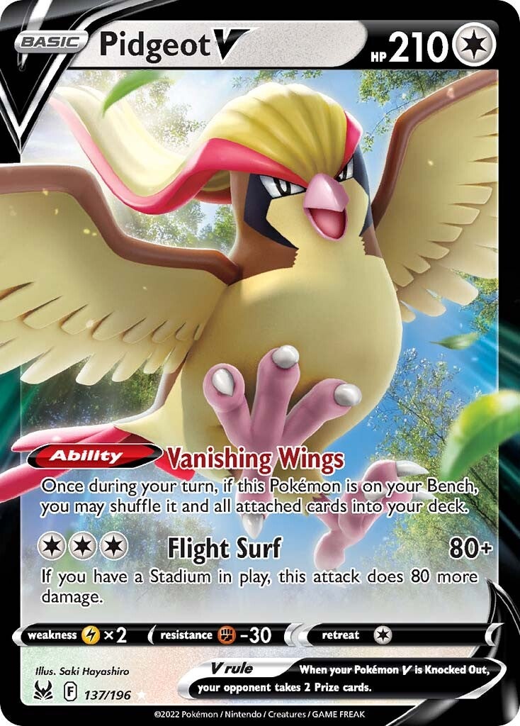 Pidgeot V (137/196) [Sword & Shield: Lost Origin] | L.A. Mood Comics and Games