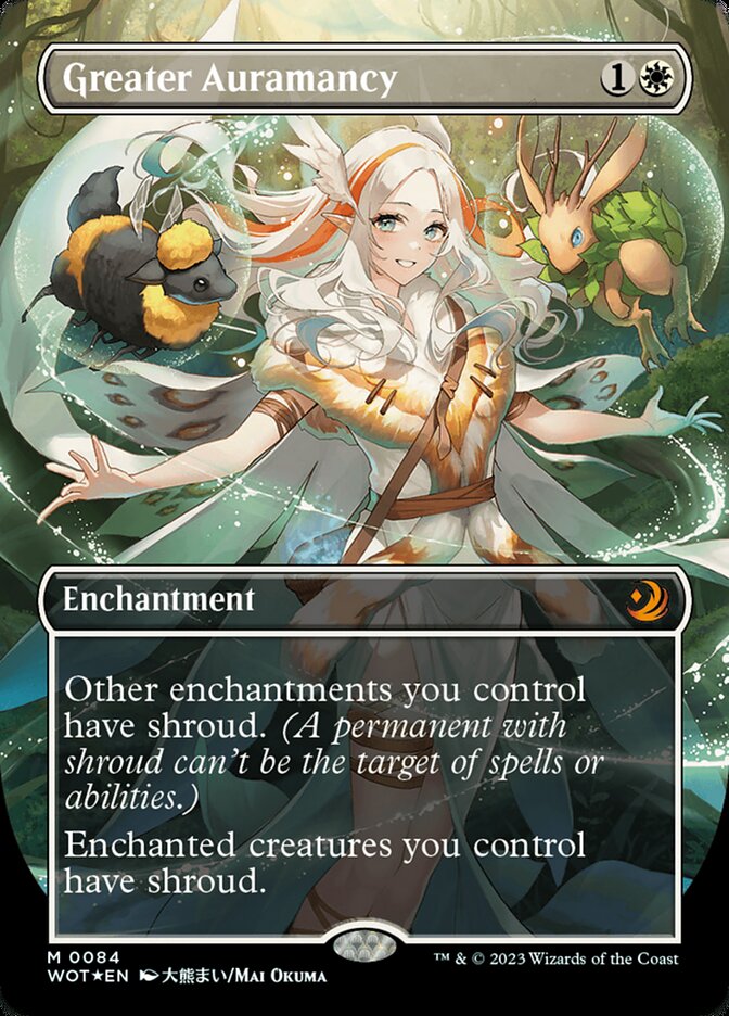 Greater Auramancy (Anime Borderless) (Confetti Foil) [Wilds of Eldraine: Enchanting Tales] | L.A. Mood Comics and Games