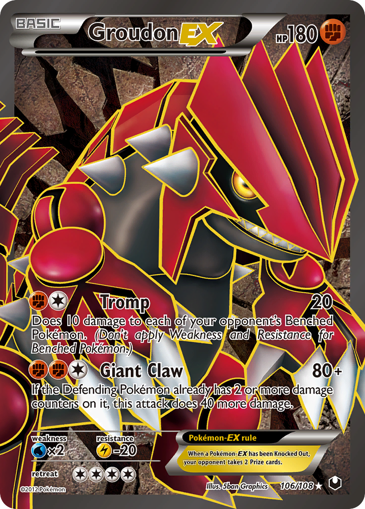 Groudon EX (106/108) [Black & White: Dark Explorers] | L.A. Mood Comics and Games