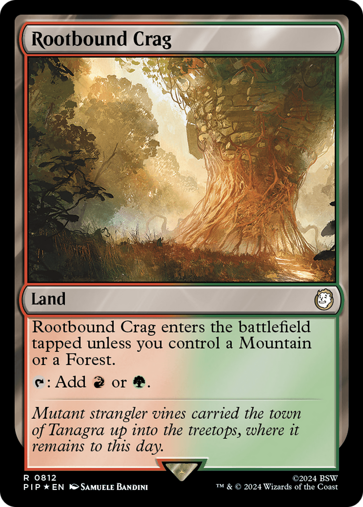 Rootbound Crag (Surge Foil) [Fallout] | L.A. Mood Comics and Games