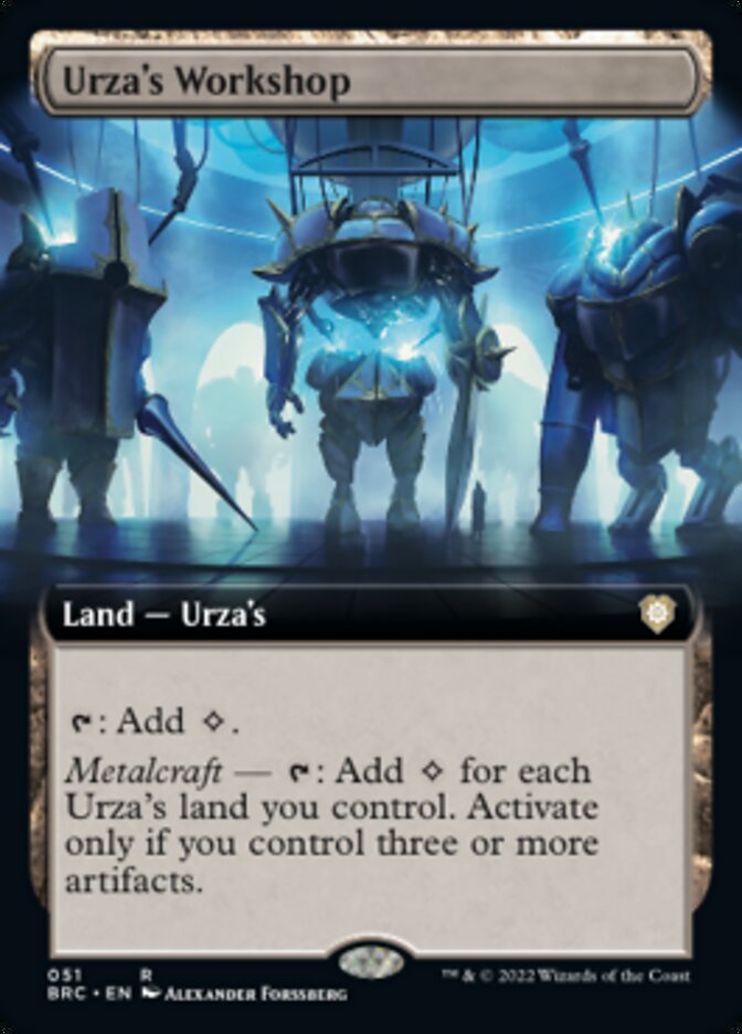 Urza's Workshop (Extended Art) [The Brothers' War Commander] | L.A. Mood Comics and Games