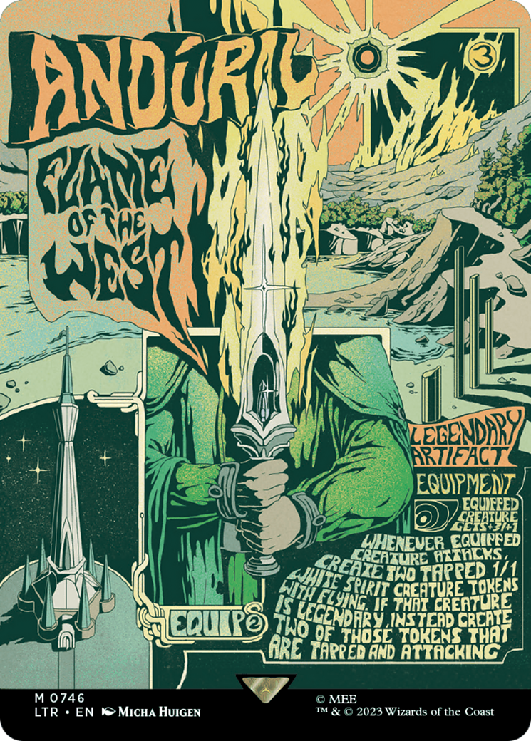 Anduril, Flame of the West (Borderless Poster) [The Lord of the Rings: Tales of Middle-Earth] | L.A. Mood Comics and Games