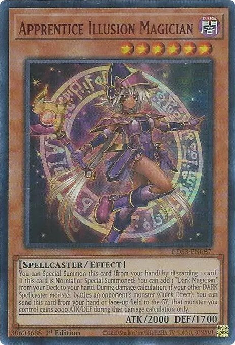 Apprentice Illusion Magician (Red) [LDS3-EN087] Ultra Rare | L.A. Mood Comics and Games