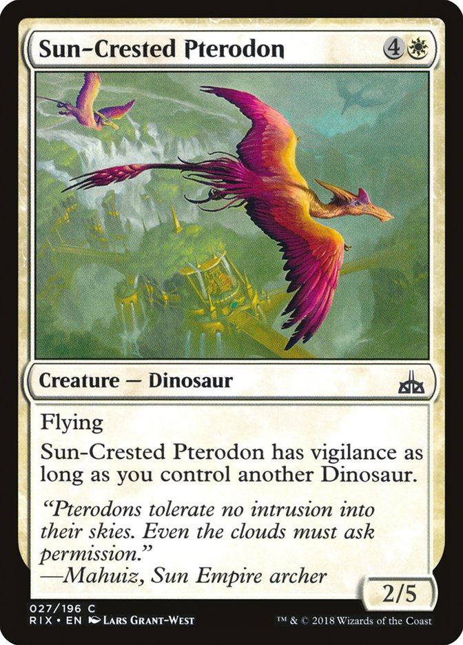 Sun-Crested Pterodon [Rivals of Ixalan] | L.A. Mood Comics and Games