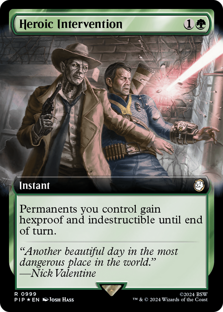 Heroic Intervention (Extended Art) (Surge Foil) [Fallout] | L.A. Mood Comics and Games