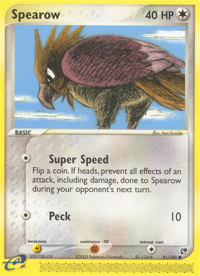 Spearow (81/100) [EX: Sandstorm] | L.A. Mood Comics and Games