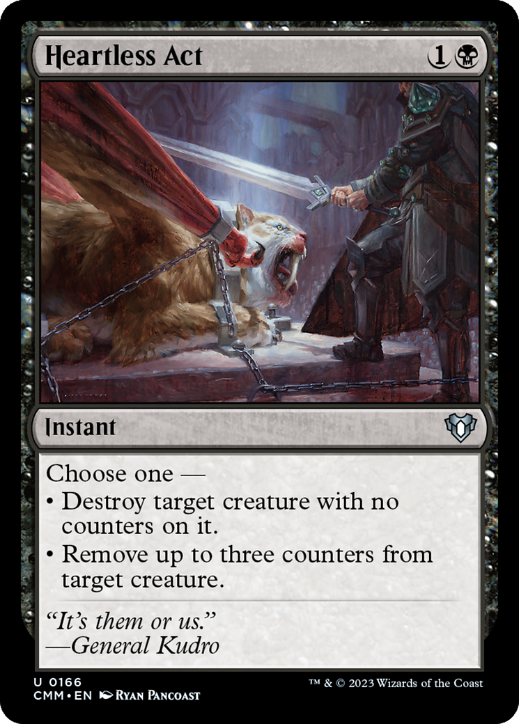 Heartless Act [Commander Masters] | L.A. Mood Comics and Games