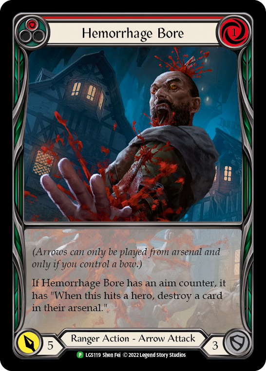 Hemorrhage Bore (Red) [LGS119] (Promo)  Rainbow Foil | L.A. Mood Comics and Games