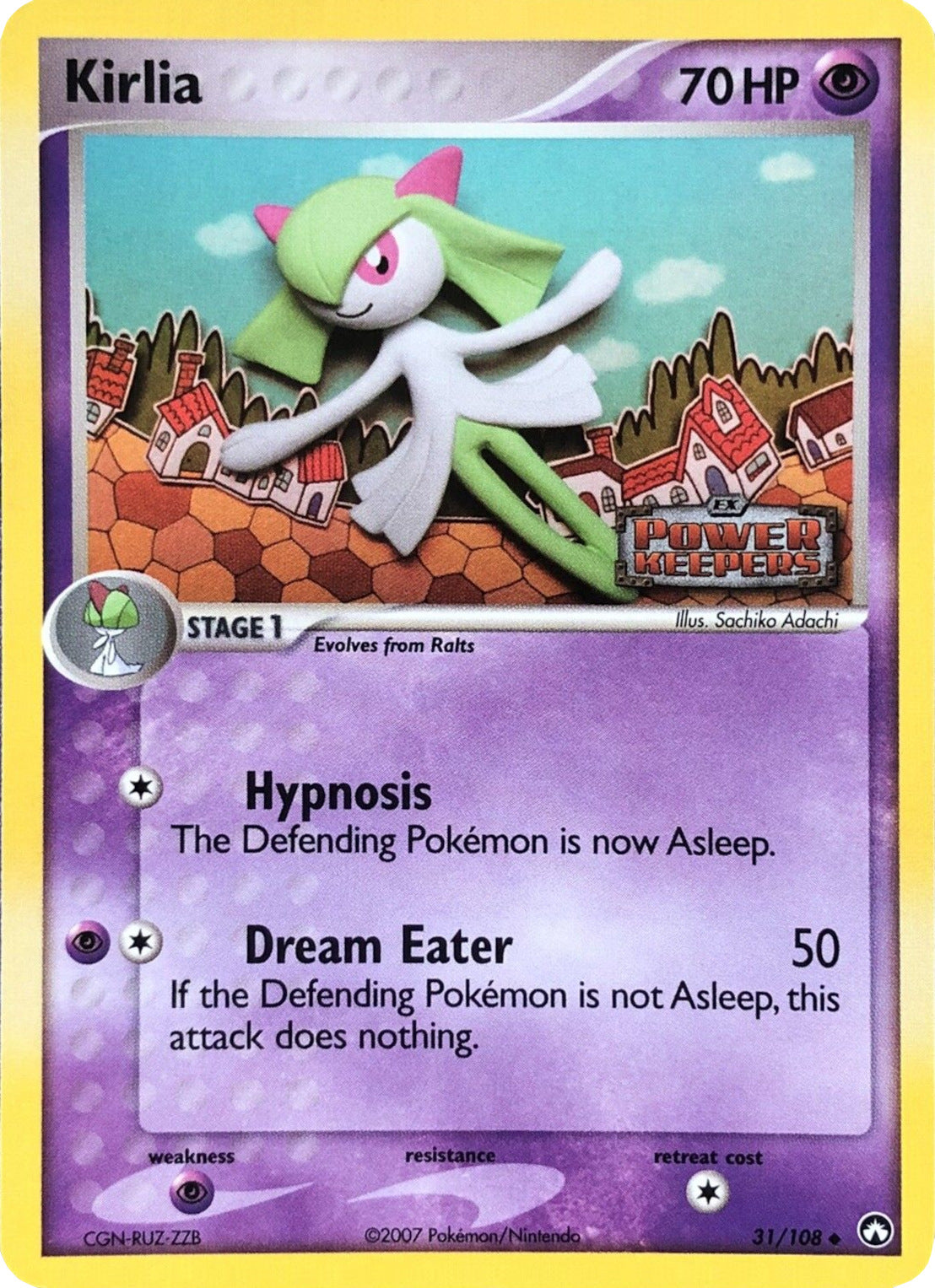 Kirlia (31/108) (Stamped) [EX: Power Keepers] | L.A. Mood Comics and Games