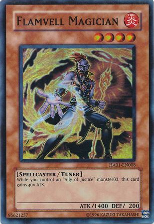 Flamvell Magician [HA01-EN008] Super Rare | L.A. Mood Comics and Games