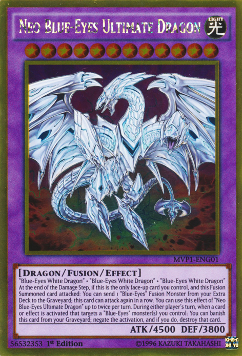 Neo Blue-Eyes Ultimate Dragon [MVP1-ENG01] Gold Rare | L.A. Mood Comics and Games