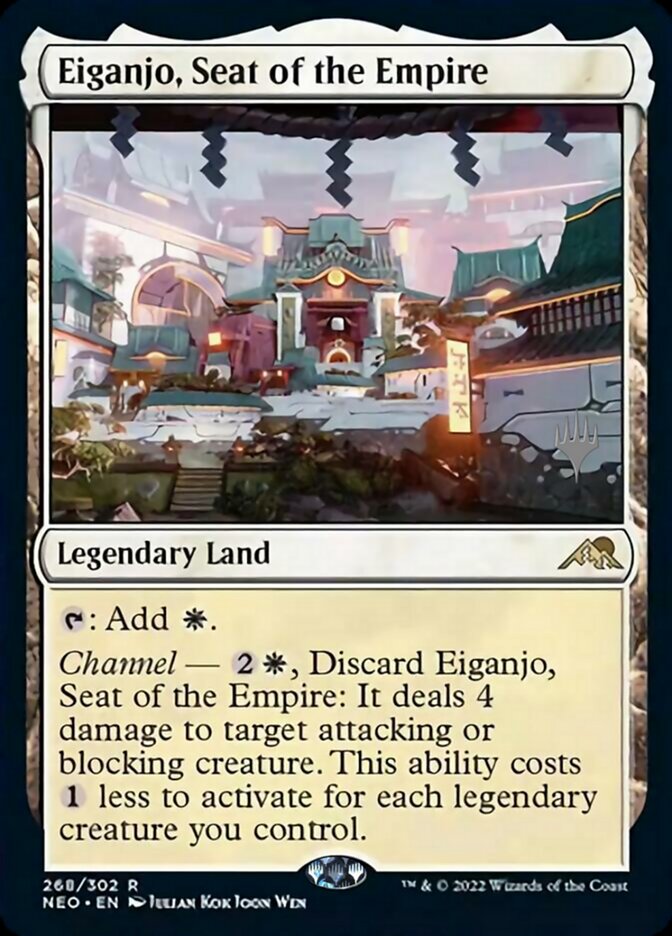 Eiganjo, Seat of the Empire (Promo Pack) [Kamigawa: Neon Dynasty Promos] | L.A. Mood Comics and Games