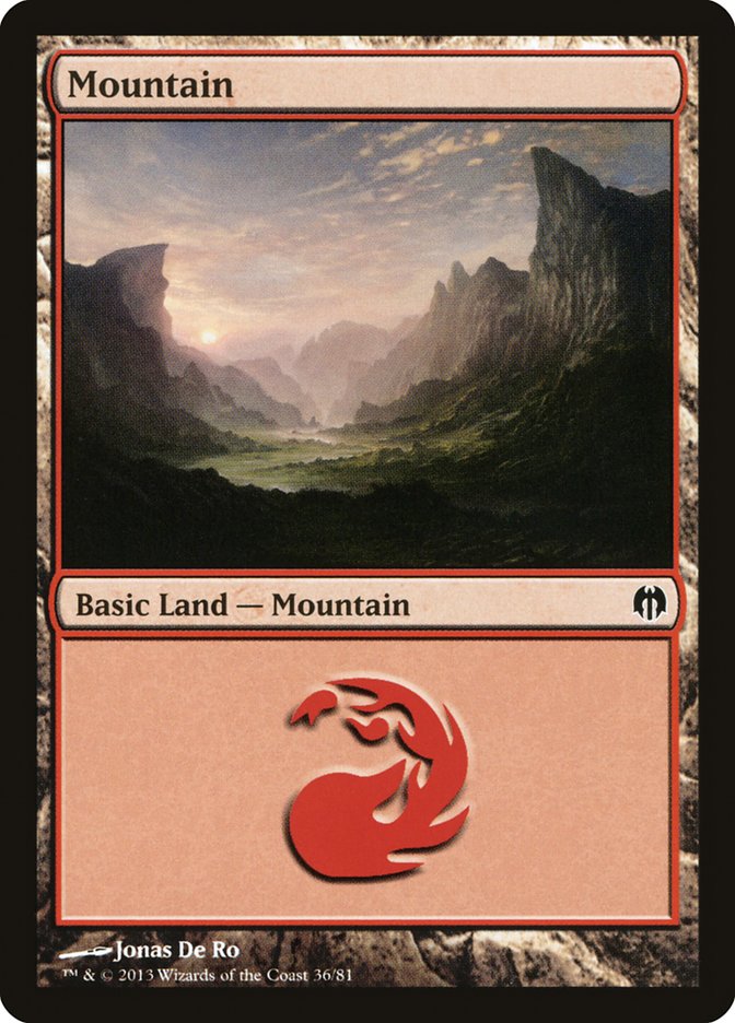 Mountain (36) [Duel Decks: Heroes vs. Monsters] | L.A. Mood Comics and Games