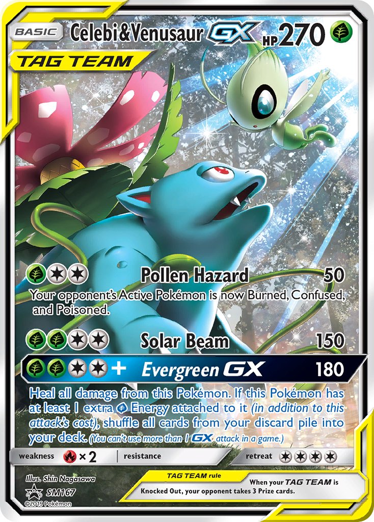 Celebi & Venusaur GX (SM167) [Sun & Moon: Black Star Promos] | L.A. Mood Comics and Games