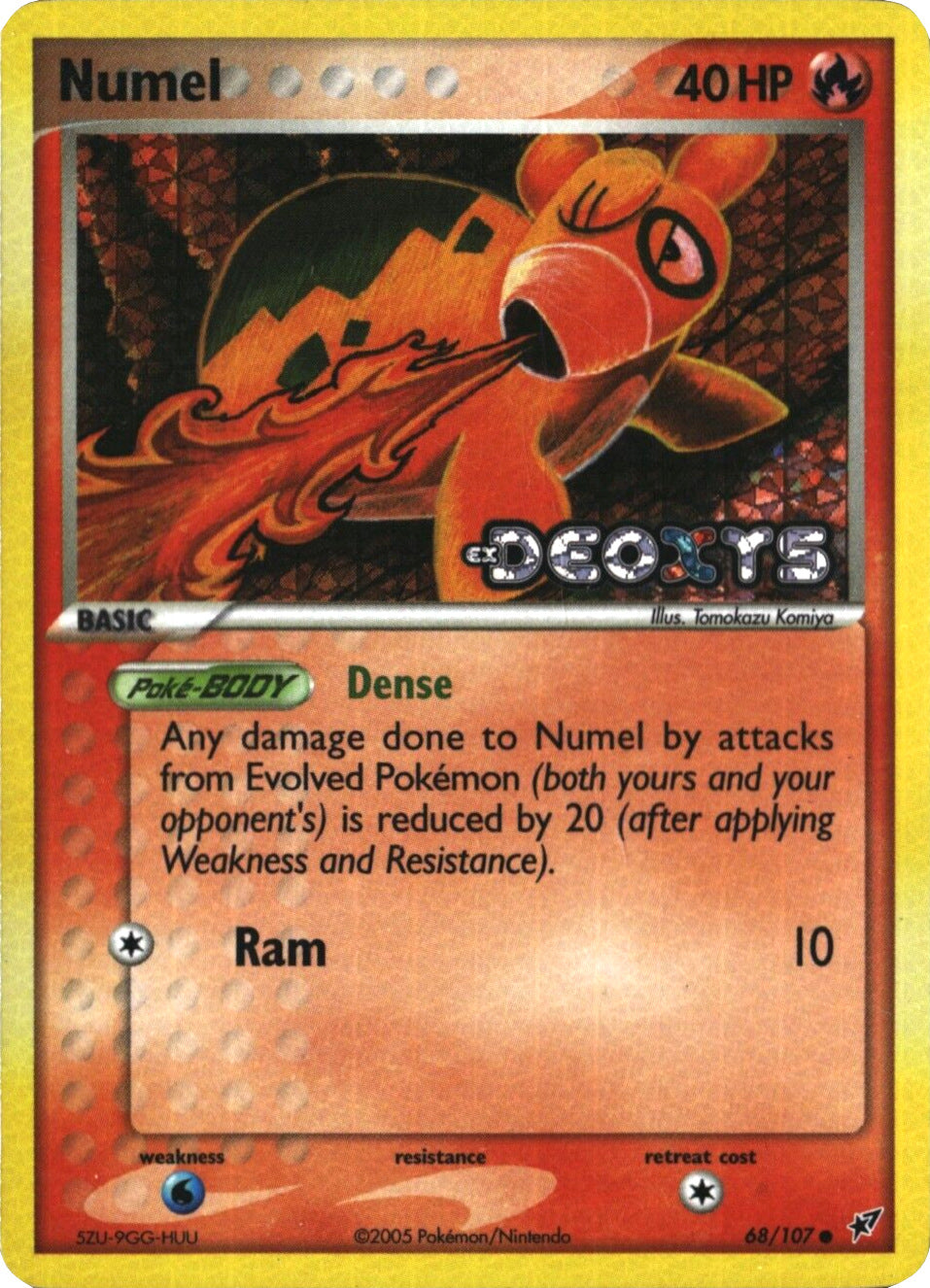 Numel (68/107) (Stamped) [EX: Deoxys] | L.A. Mood Comics and Games