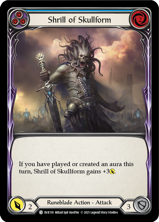 Shrill of Skullform (Blue) [EVR118] (Everfest)  1st Edition Normal | L.A. Mood Comics and Games