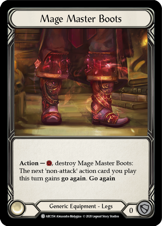 Mage Master Boots [U-ARC154] (Arcane Rising Unlimited)  Unlimited Rainbow Foil | L.A. Mood Comics and Games
