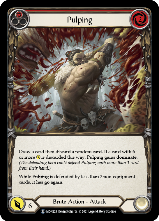 Pulping (Red) [U-MON223] (Monarch Unlimited)  Unlimited Normal | L.A. Mood Comics and Games