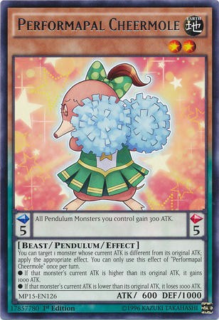 Performapal Cheermole [MP15-EN126] Rare | L.A. Mood Comics and Games