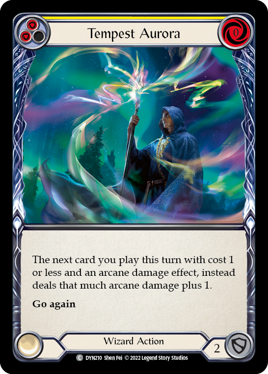 Tempest Aurora (Yellow) [DYN210] (Dynasty)  Rainbow Foil | L.A. Mood Comics and Games