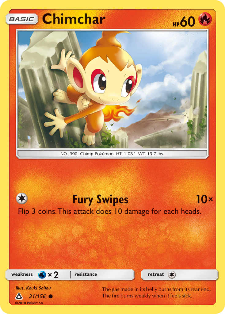 Chimchar (21/156) [Sun & Moon: Ultra Prism] | L.A. Mood Comics and Games