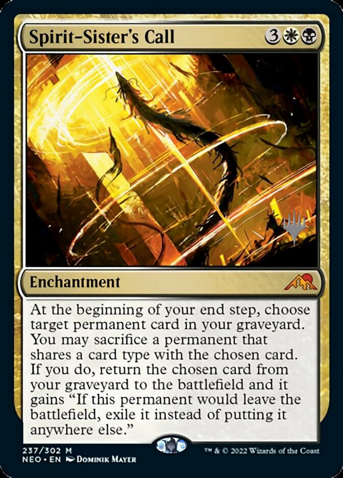 Spirit-Sister's Call (Promo Pack) [Kamigawa: Neon Dynasty Promos] | L.A. Mood Comics and Games