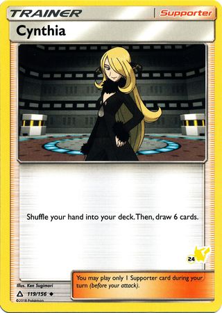 Cynthia (119/156) (Pikachu Stamp #24) [Battle Academy 2020] | L.A. Mood Comics and Games