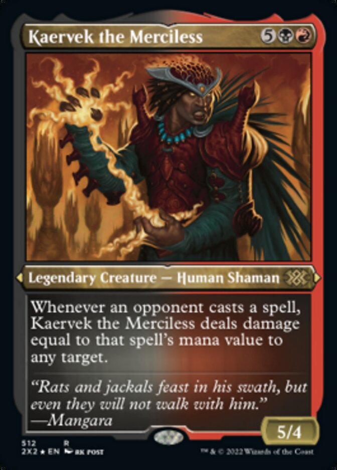 Kaervek the Merciless (Foil Etched) [Double Masters 2022] | L.A. Mood Comics and Games