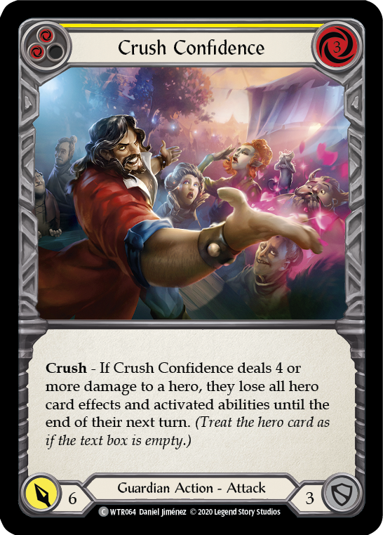 Crush Confidence (Yellow) [U-WTR064] (Welcome to Rathe Unlimited)  Unlimited Normal | L.A. Mood Comics and Games