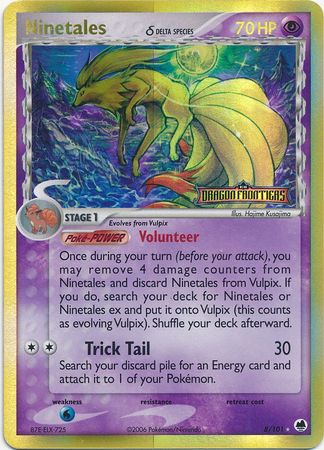 Ninetales (8/101) (Delta Species) (Stamped) [EX: Dragon Frontiers] | L.A. Mood Comics and Games