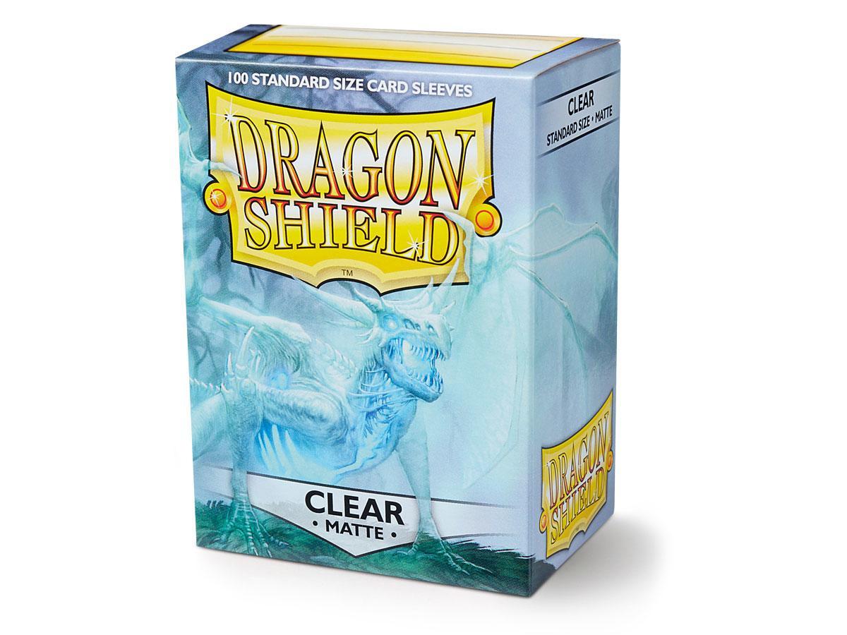 Dragon Shield Matte Sleeve - Clear ‘Angrozh’ 100ct | L.A. Mood Comics and Games